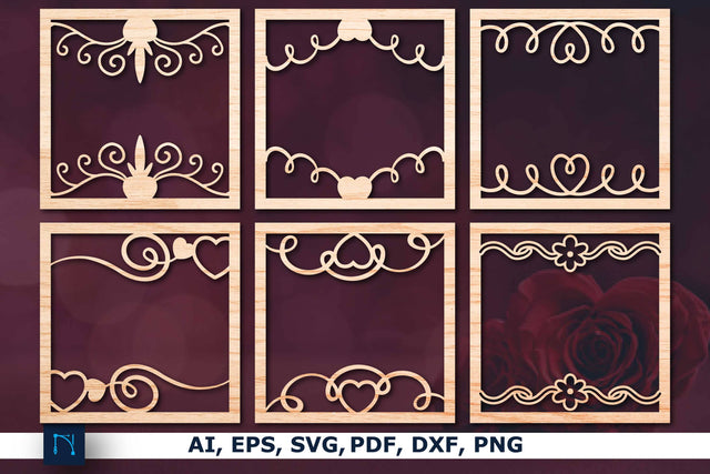 Laser cut Valentine Decor SVG Bundle SVG MD JOYNAL ABDIN 