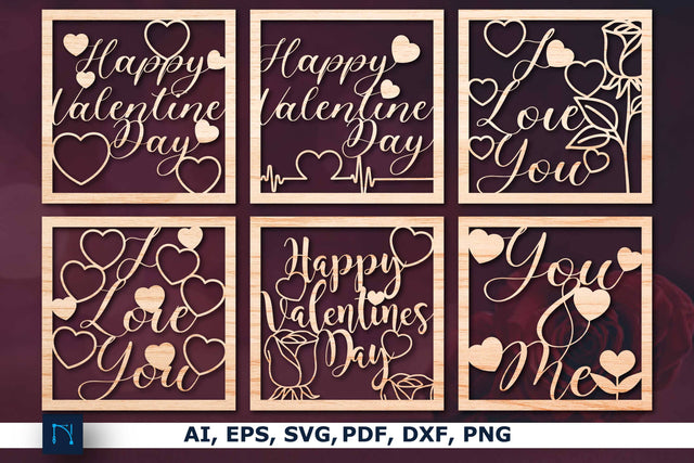 Laser cut Valentine Decor SVG Bundle SVG MD JOYNAL ABDIN 