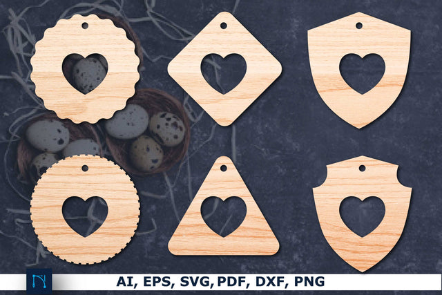 Laser cut Valentine Gift Tag SVG bundle SVG MD JOYNAL ABDIN 