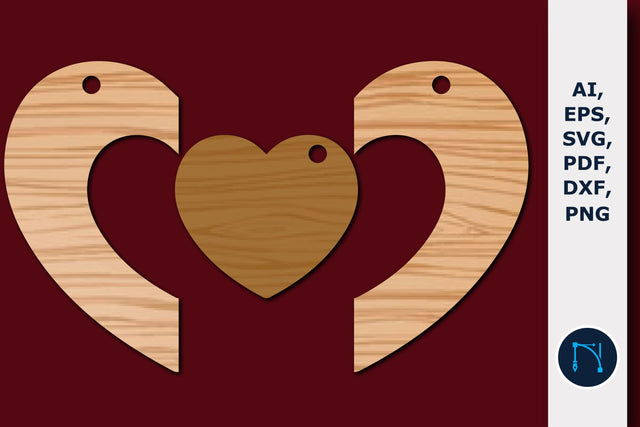 Laser Cut valentine keychain SVG Bundle SVG MD JOYNAL ABDIN 