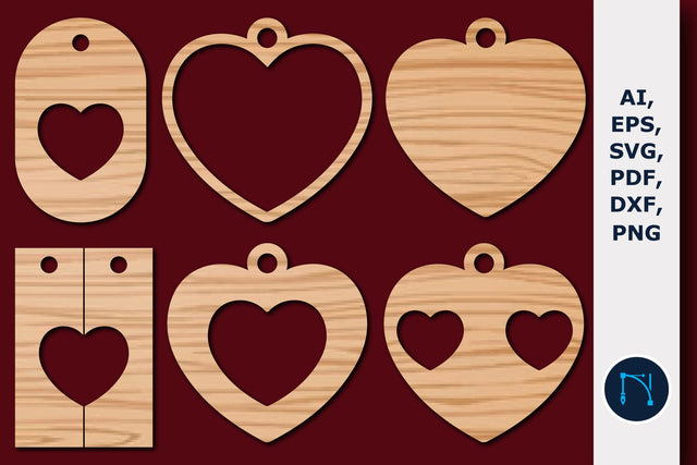 Laser Cut valentine keychain SVG Bundle SVG MD JOYNAL ABDIN 