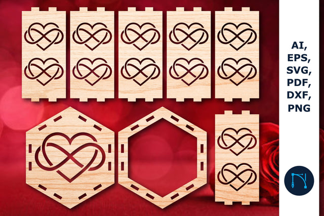 laser cut Valentine lantern SVG Bundle SVG MD JOYNAL ABDIN 
