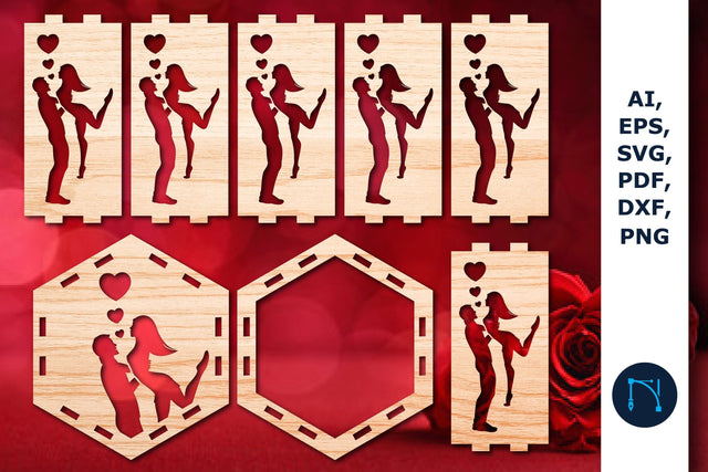 laser cut Valentine lantern SVG Bundle SVG MD JOYNAL ABDIN 