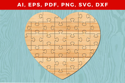 laser cut valentine love/heart puzzle SVG MD JOYNAL ABDIN 
