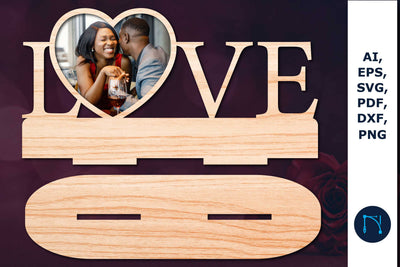 Laser cut Valentine Photo Frame SVG SVG MD JOYNAL ABDIN 