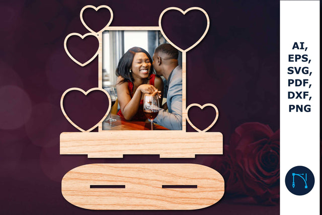 Laser cut Valentine Photo Frame SVG SVG MD JOYNAL ABDIN 