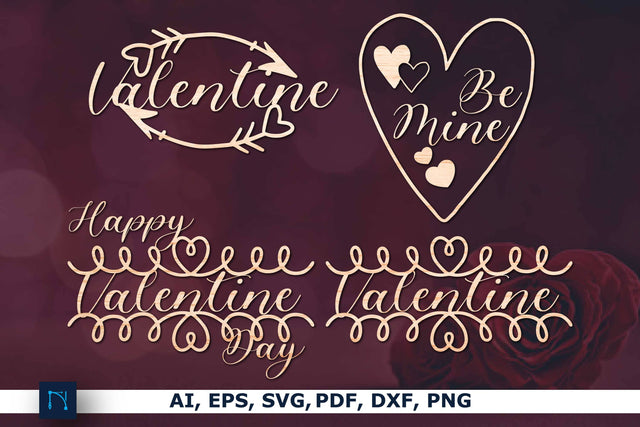 Laser cut Valentine sign SVG Bundle SVG MD JOYNAL ABDIN 