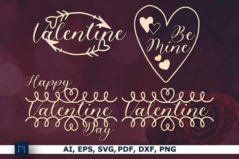 Laser cut Valentine sign SVG Bundle SVG MD JOYNAL ABDIN 
