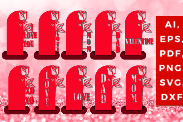 laser cut valentine stand bundle 3d SVG SVG MD JOYNAL ABDIN 