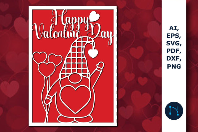 laser cut Valentine’s Gift Card SVG file SVG MD JOYNAL ABDIN 