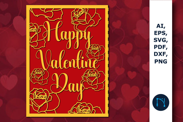 laser cut Valentine’s Gift Card SVG file SVG MD JOYNAL ABDIN 