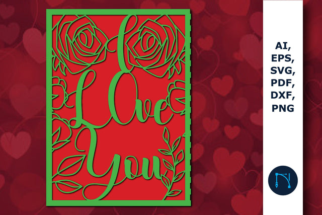laser cut Valentine’s Gift Card SVG file SVG MD JOYNAL ABDIN 