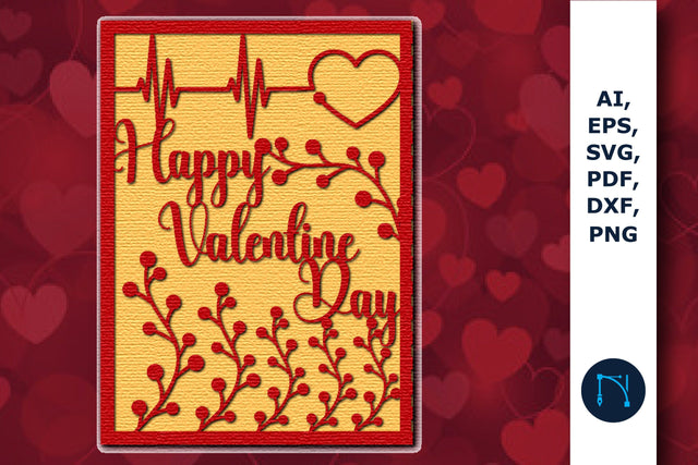laser cut Valentine’s Gift Card SVG file SVG MD JOYNAL ABDIN 