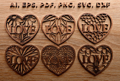 Laser Cut Wedding heart in love bundle SVG MD JOYNAL ABDIN 