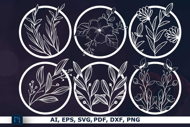 laser cut Wildflower Decor SVG bundle SVG MD JOYNAL ABDIN 
