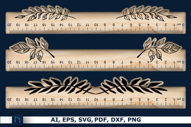 Laser Cut Wooden RULER cm Svg Bundle SVG MD JOYNAL ABDIN 