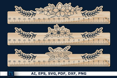 Laser Cut Wooden RULER cm Svg Bundle SVG MD JOYNAL ABDIN 