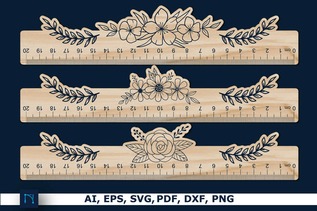 Laser Cut Wooden RULER cm Svg Bundle SVG MD JOYNAL ABDIN 