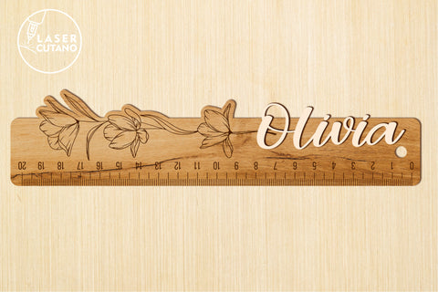 Laser Cut Wooden RULER School Laser Cut Education Tools SVG LaserCutano 