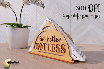 Laser Cutting Decor SVG. Wooden Napkin Holder Laser Cut. SVG Evgenyia Guschina 