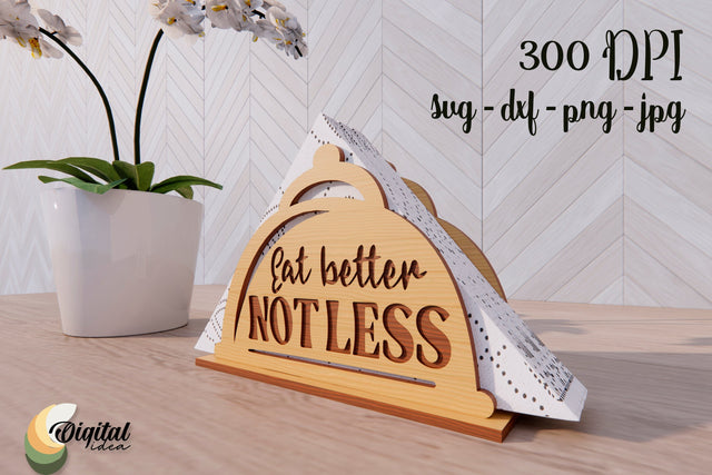 Laser Cutting Decor SVG. Wooden Napkin Holder Laser Cut. SVG Evgenyia Guschina 