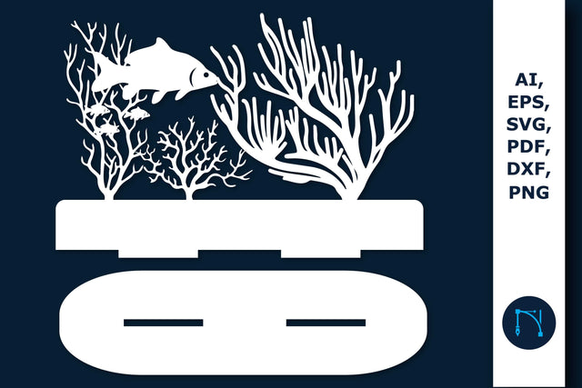 Laser cutting sea floral stand Bundle SVG SVG MD JOYNAL ABDIN 