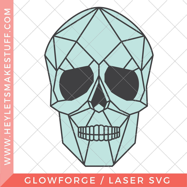Laser Geometric Skull SVG Hey Let's Make Stuff 