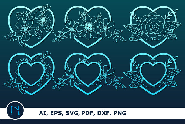 laser heart wall decor bundle SVG SVG MD JOYNAL ABDIN 