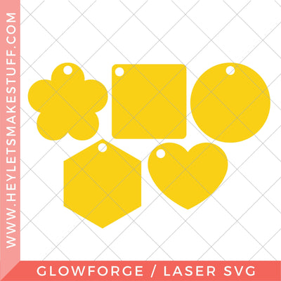 Laser Keychain Templates SVG Hey Let's Make Stuff 