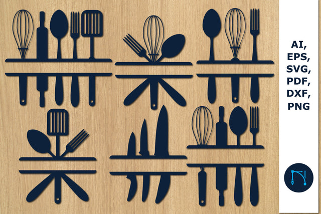 laser Kitchen Split Monogram Svg bundle SVG MD JOYNAL ABDIN 