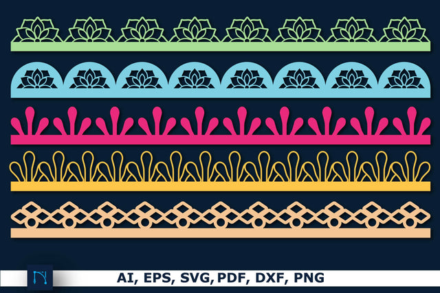 laser lace border die cuts bundle SVG SVG MD JOYNAL ABDIN 