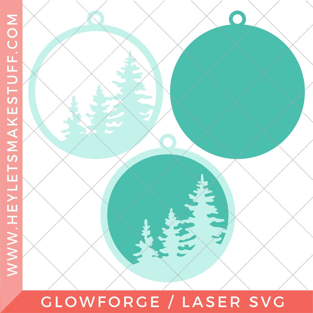 Laser Layered Christmas Tree Ornament SVG Hey Let's Make Stuff 