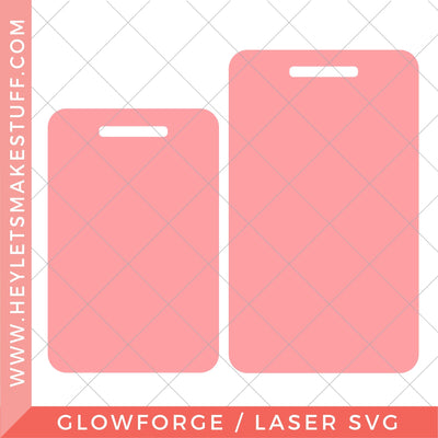 Laser Luggage Tag Templates SVG Hey Let's Make Stuff 