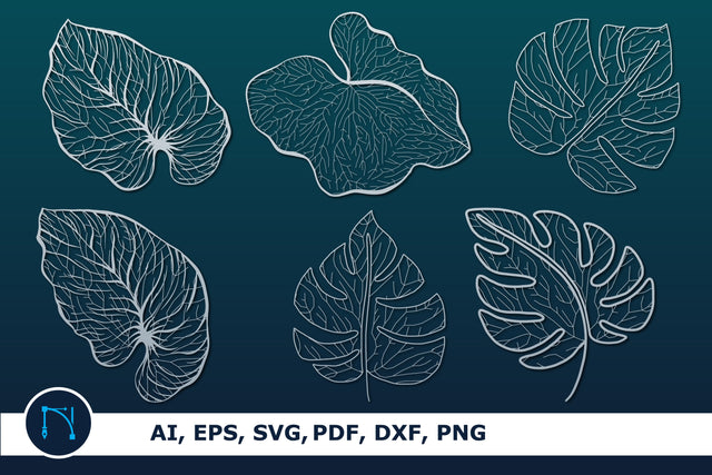 laser monstera leaf decor bundle SVG SVG MD JOYNAL ABDIN 