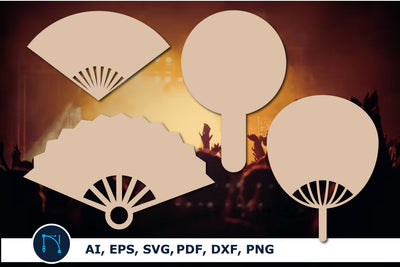 laser/ paper cut hand fan template SVG SVG MD JOYNAL ABDIN 