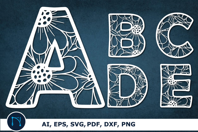 laser/paper cut alphabet A-Z SVG bundle SVG SVG MD JOYNAL ABDIN 