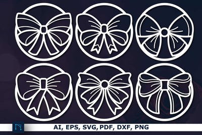 laser/Paper cut Bow Decor SVG bundle SVG MD JOYNAL ABDIN 