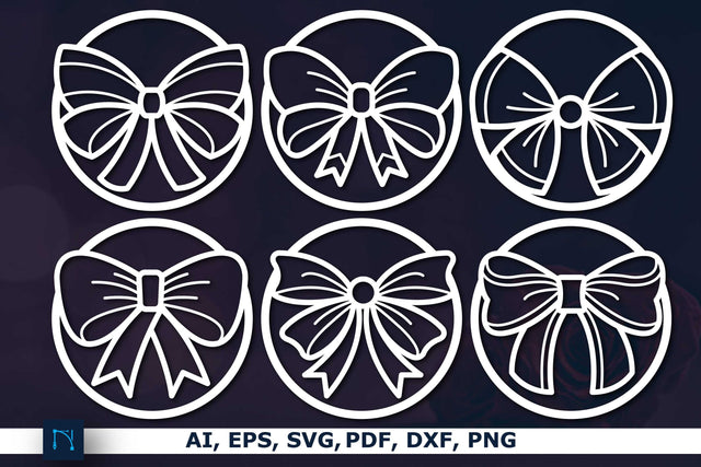 laser/Paper cut Bow Decor SVG bundle SVG MD JOYNAL ABDIN 