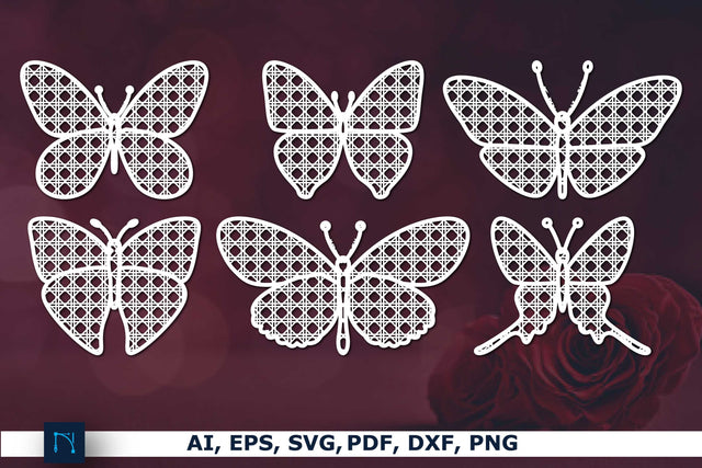 Laser/paper cut butterfly SVG Bundle SVG MD JOYNAL ABDIN 