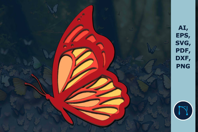Laser/Paper-cut Butterfly SVG Bundle SVG MD JOYNAL ABDIN 