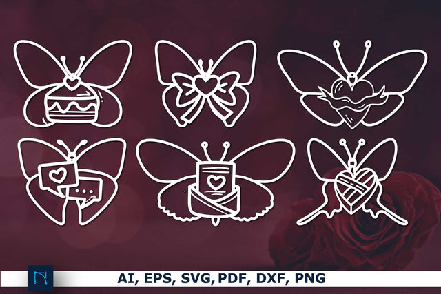 Laser/paper cut butterfly SVG Bundle SVG MD JOYNAL ABDIN 