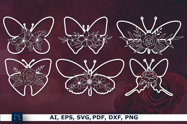 Laser/paper cut butterfly SVG Bundle SVG MD JOYNAL ABDIN 