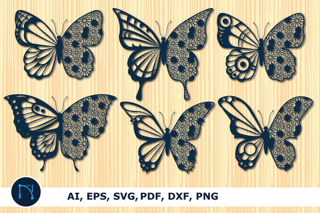 laser/paper cut butterfly SVG bundle SVG MD JOYNAL ABDIN 