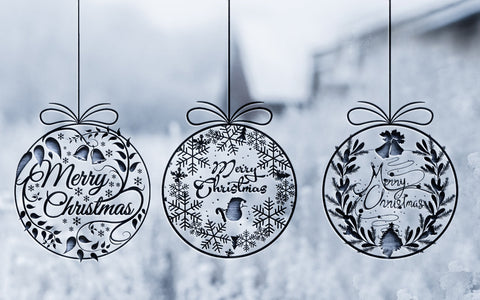 Laser/Paper Cut Christmas Wreath Decor Svg Bundle SVG naemmiah021 