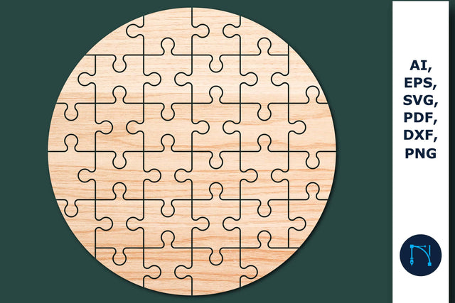 Laser/paper Cut Circle Puzzle SVG vector SVG MD JOYNAL ABDIN 