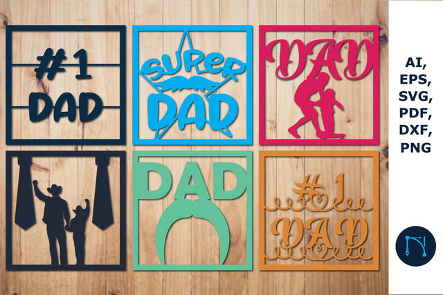 laser/paper cut dad decor Bundle SVG SVG MD JOYNAL ABDIN 