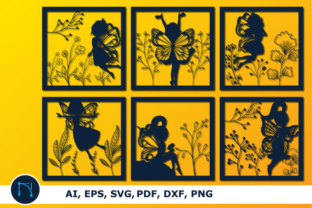 laser/paper cut fairy garden SVG bundle SVG MD JOYNAL ABDIN 