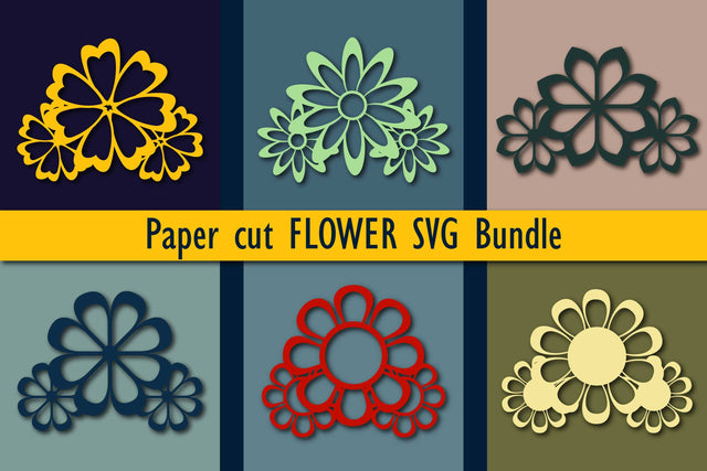 Laser/Paper-cut Floral SVG Bundle SVG MD JOYNAL ABDIN 