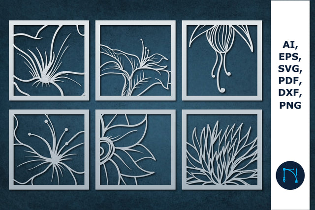 laser/paper cut flower decor SVG bundle SVG SVG MD JOYNAL ABDIN 