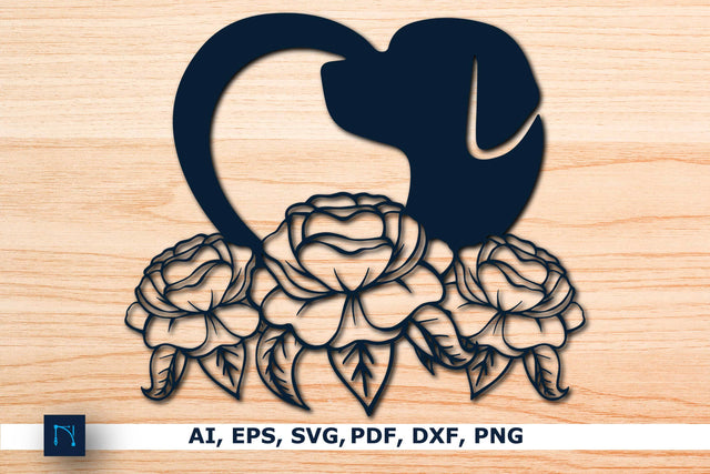 Laser/Paper cut flower With Animal SVG SVG MD JOYNAL ABDIN 